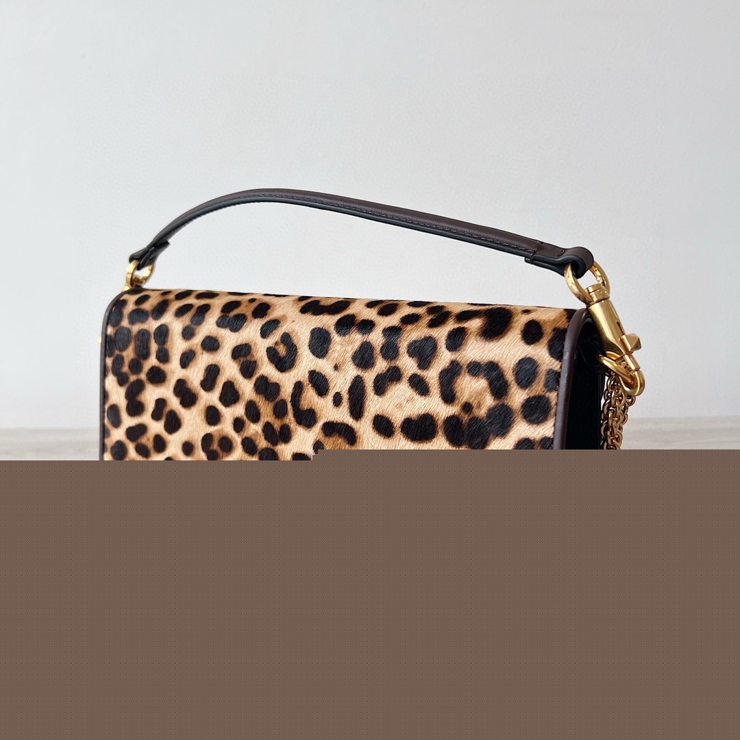 Valentino Large Loco Shoulder Bag in Pony-effect Calfskin