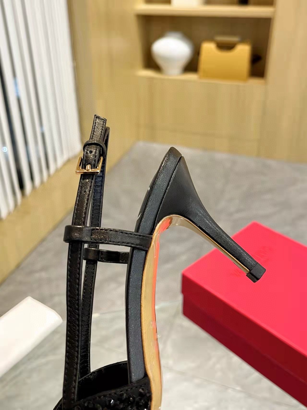 Valentino VLogo Signature Slingback Pumps 80mm with Crystal Chess