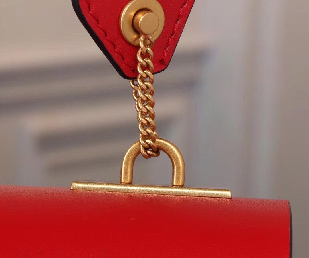 Valentino Garavani Red Small VRing Shoulder Bag