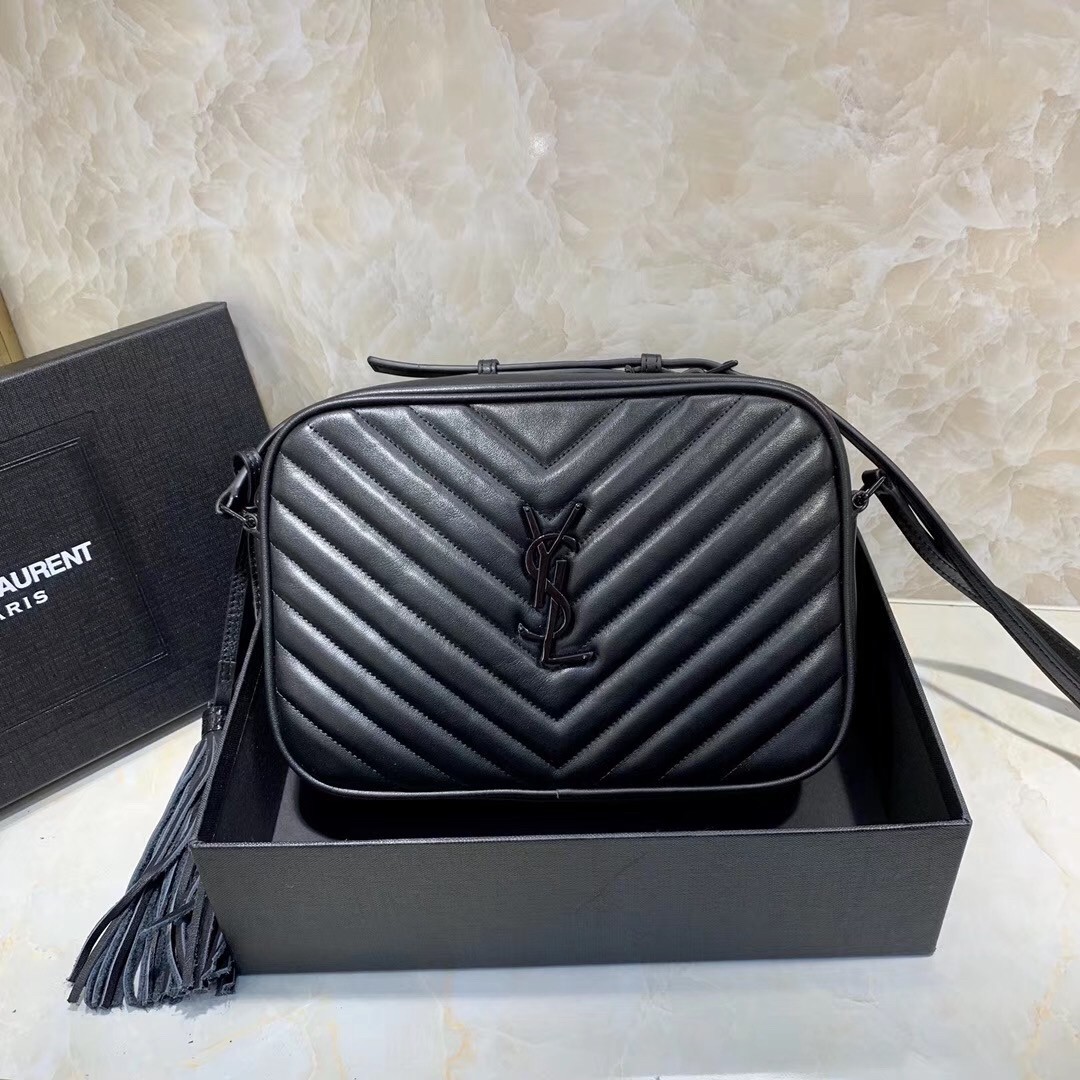 Sa**t Lau*nt lou camera all black bag