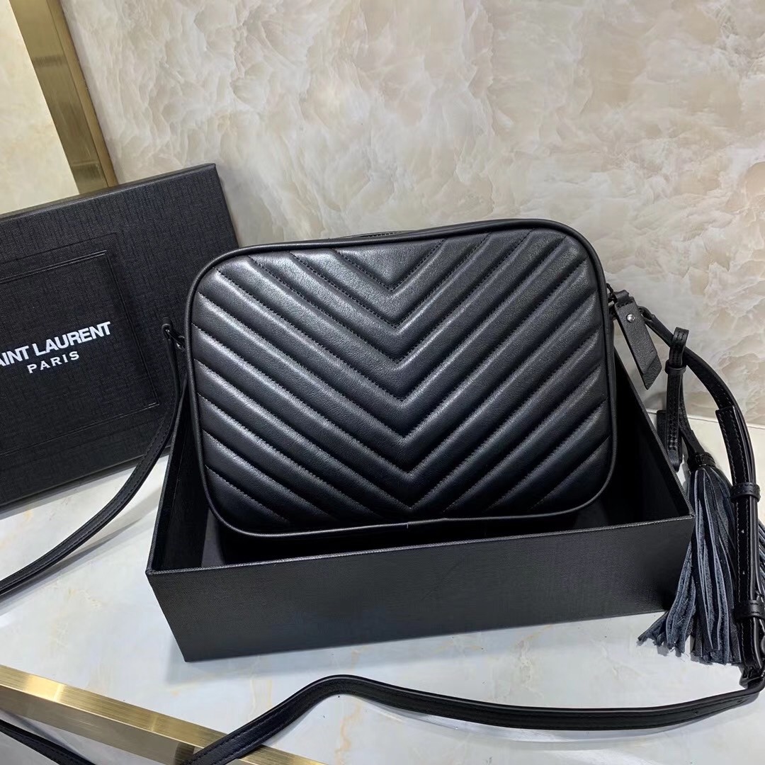 Sa**t Lau*nt lou camera all black bag