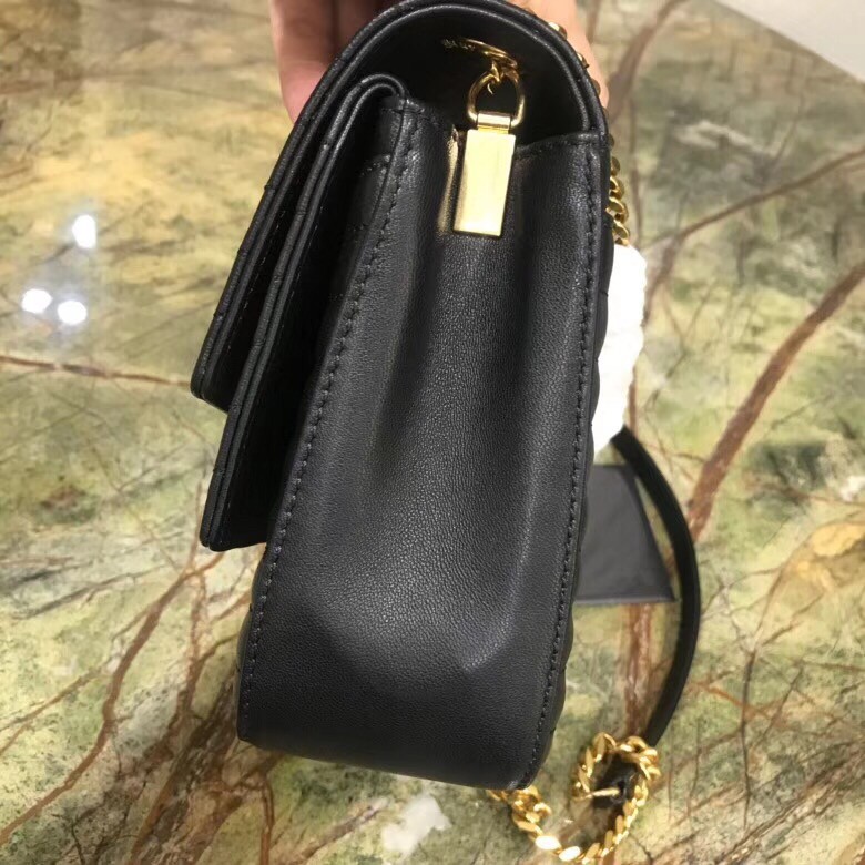 Sa**t Lau*nt small sulpice bag in black matelasse leather