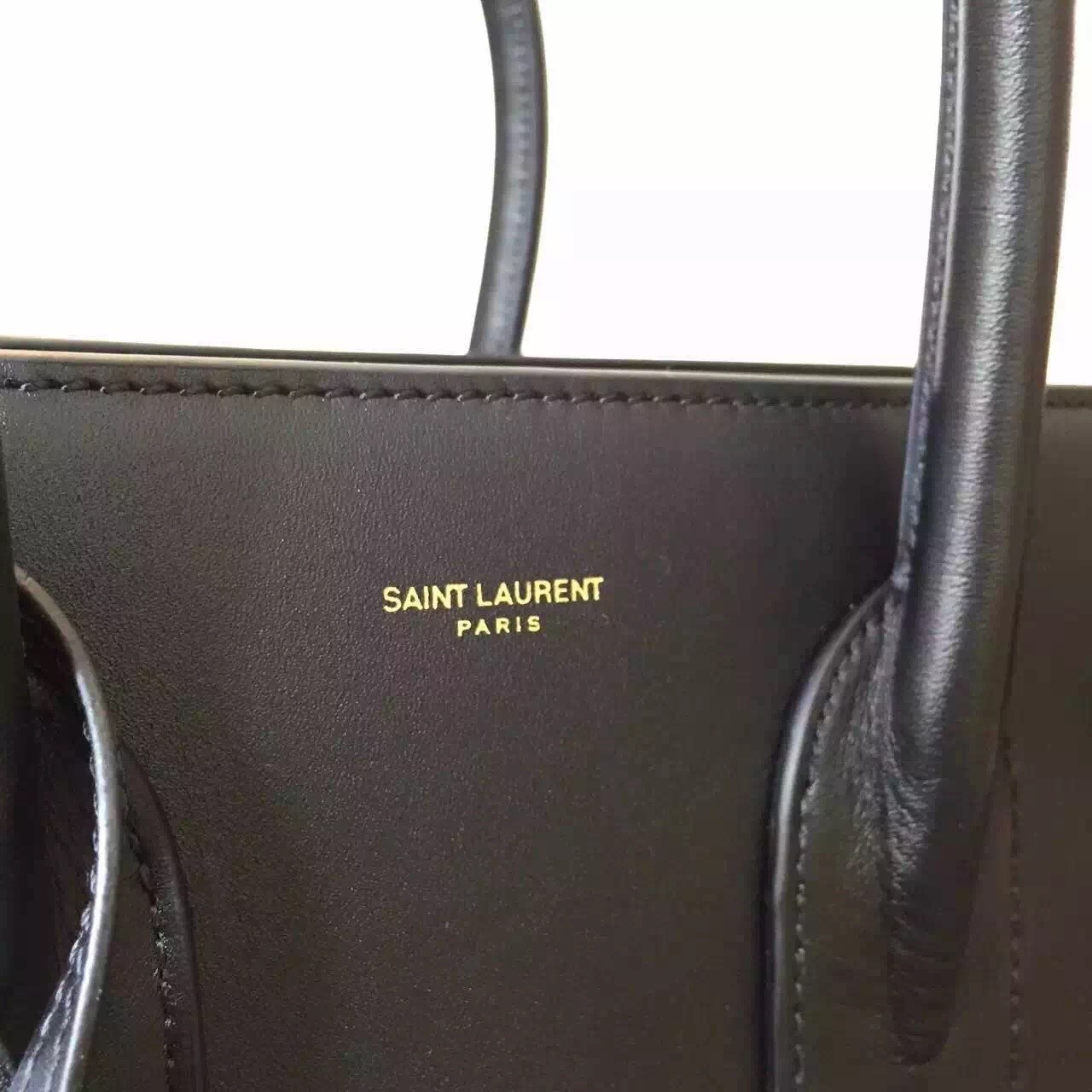 Sa**t Lau*nt small sac de jour bag in black leather