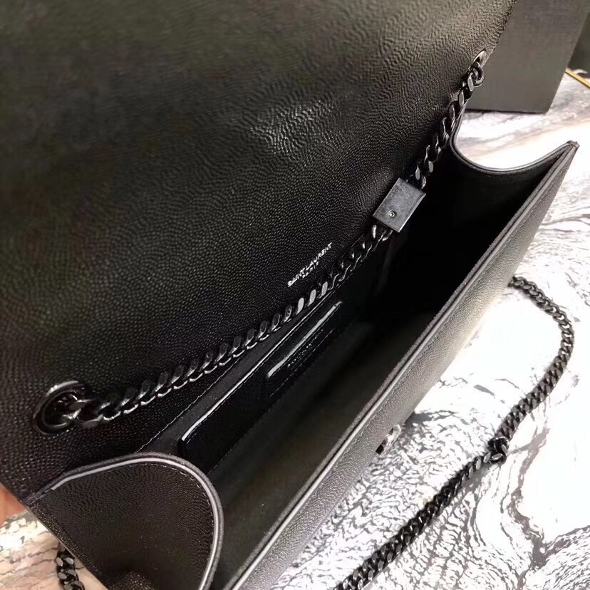 Sa**t Lau*nt medium kate all black shoulder bag