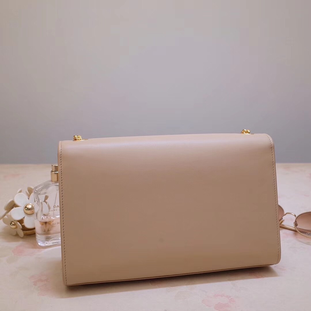Sa**t Lau*nt medium kate bag with tassel in powder smooth leather