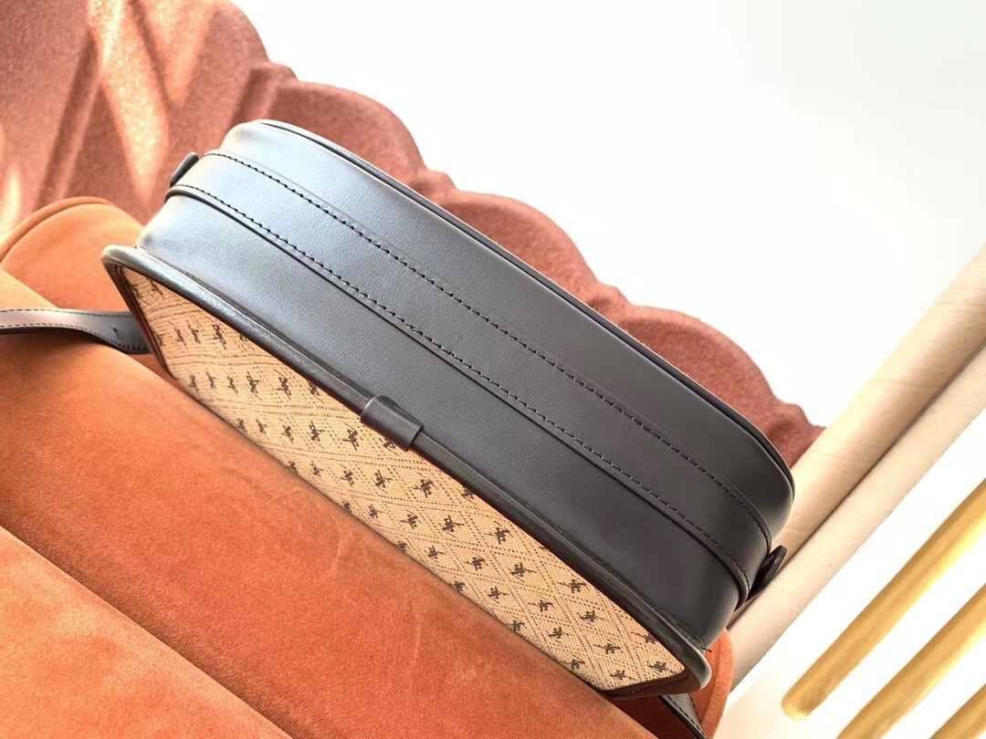 Sa**t Lau*nt monogram all over medium satchel in canvas
