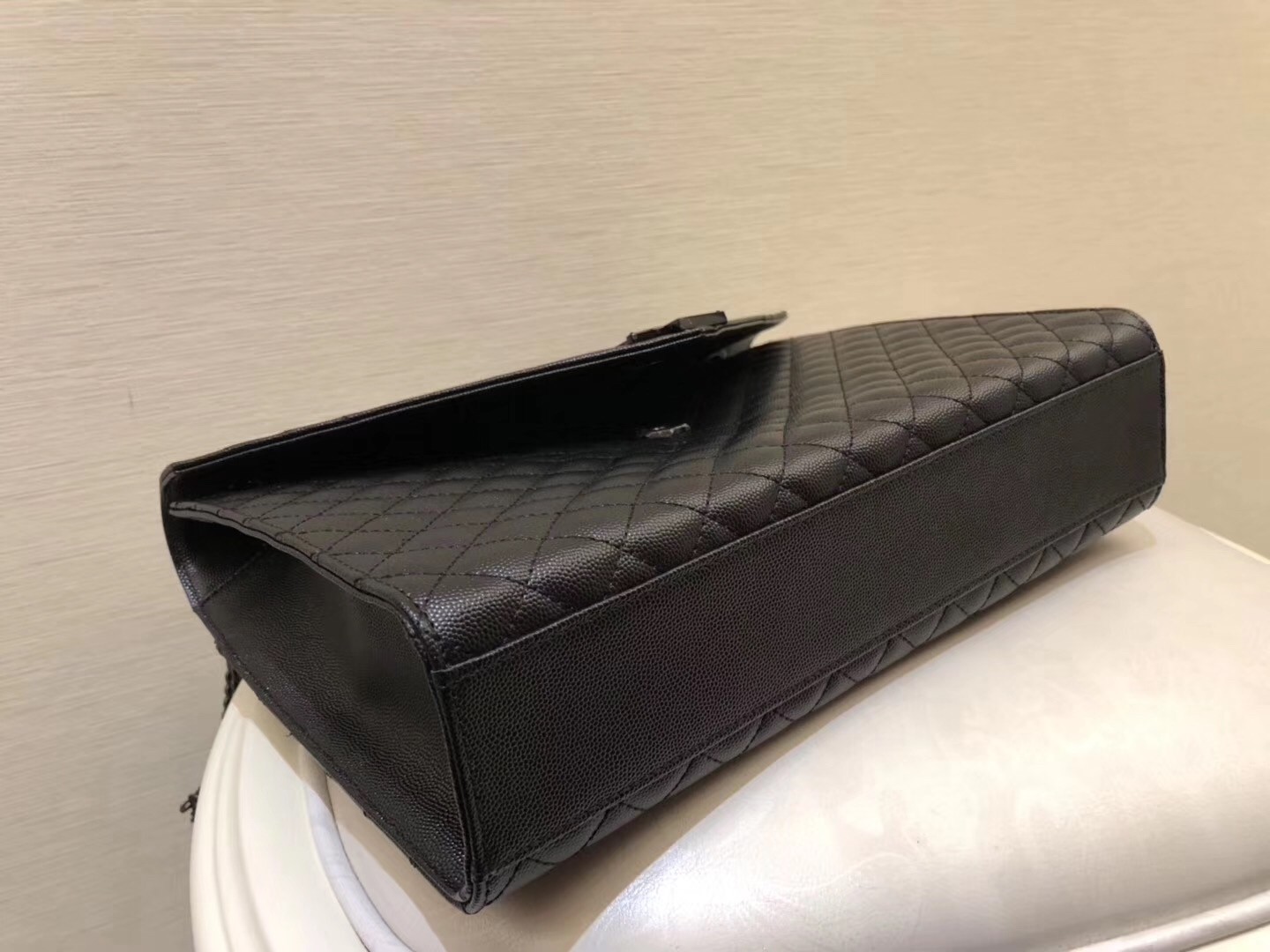 Sa**t Lau*nt large envelope all black bag