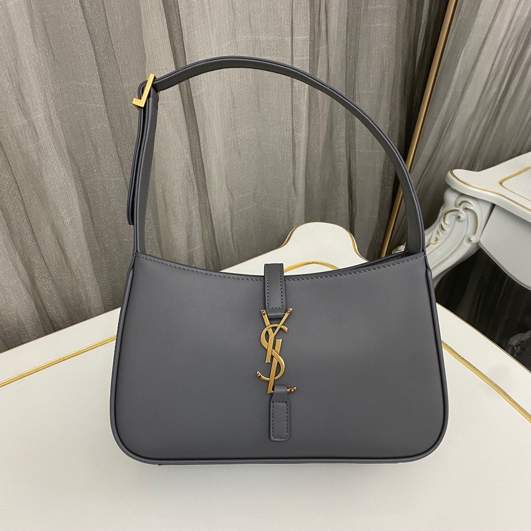 Sa**t Lau*nt le 5 À 7 hobo bag in storm smooth leather