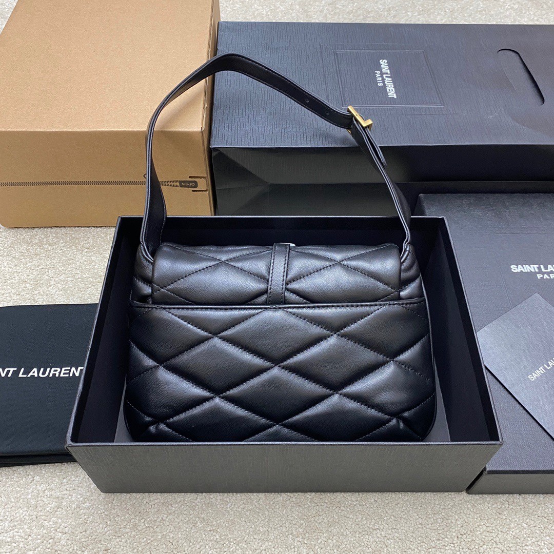 Sa**t Lau*nt le 57 hobo bag in black quilted lambskin