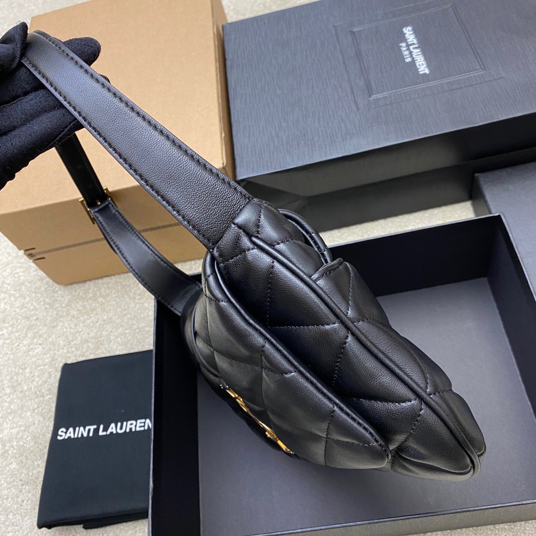 Sa**t Lau*nt le 57 hobo bag in black quilted lambskin