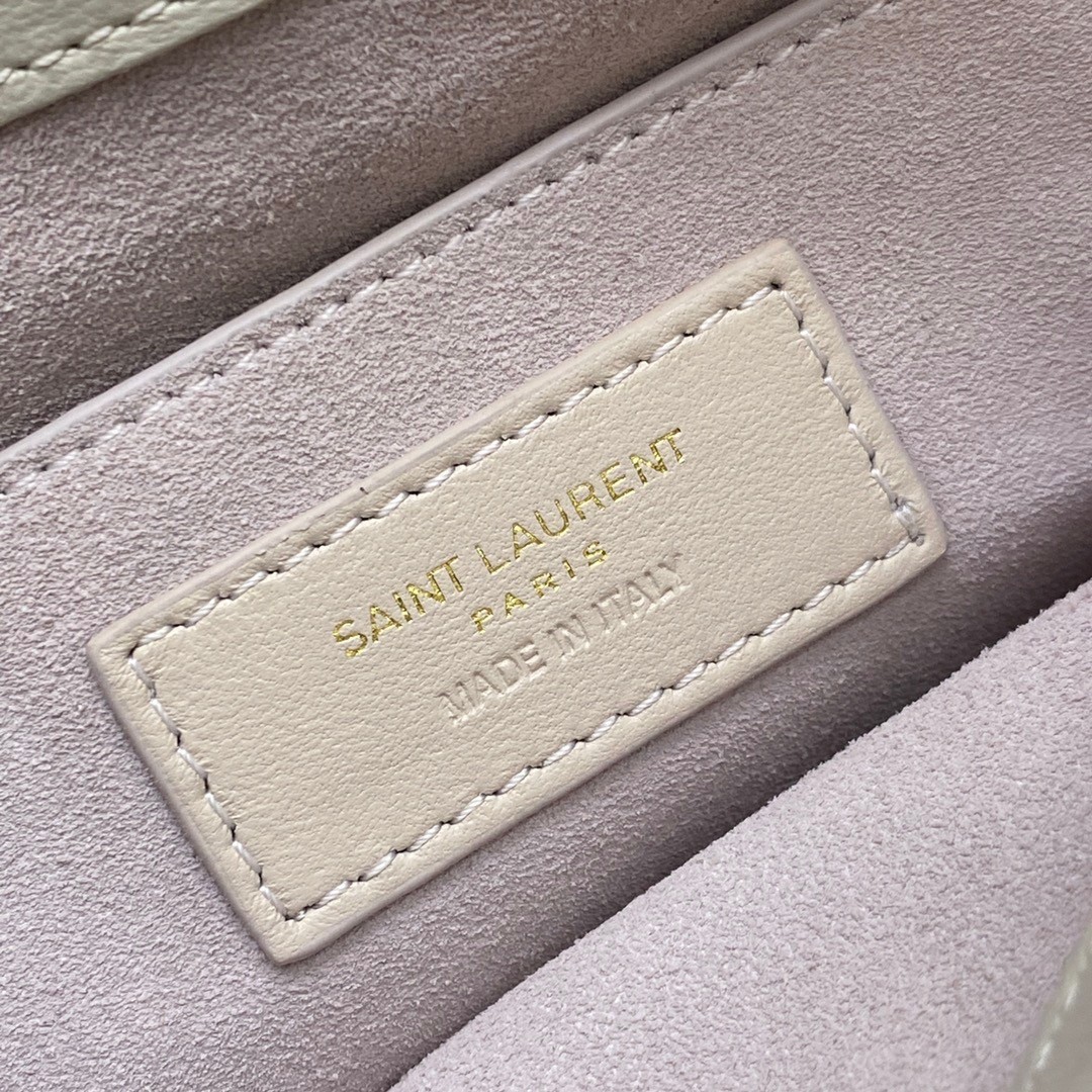 Sa**t Lau*nt le 57 hobo bag in white quilted lambskin