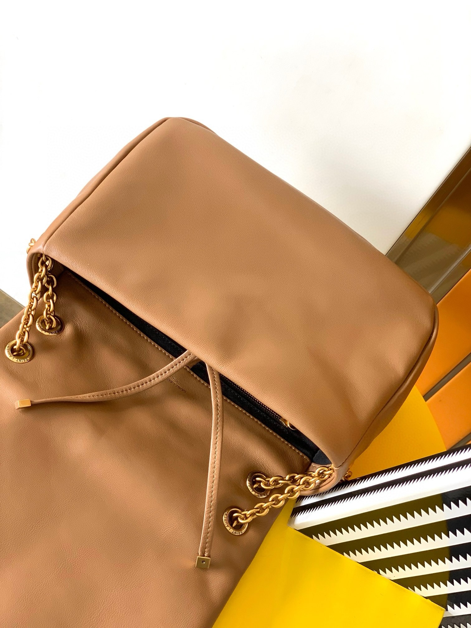 Sa**t Lau*nt jamie 4.3 small bag in brown lambskin