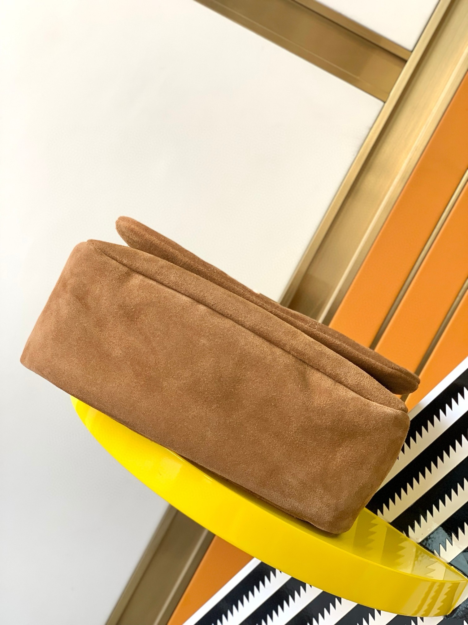 Sa**t Lau*nt jamie 4.3 small bag in brown suede calfskin