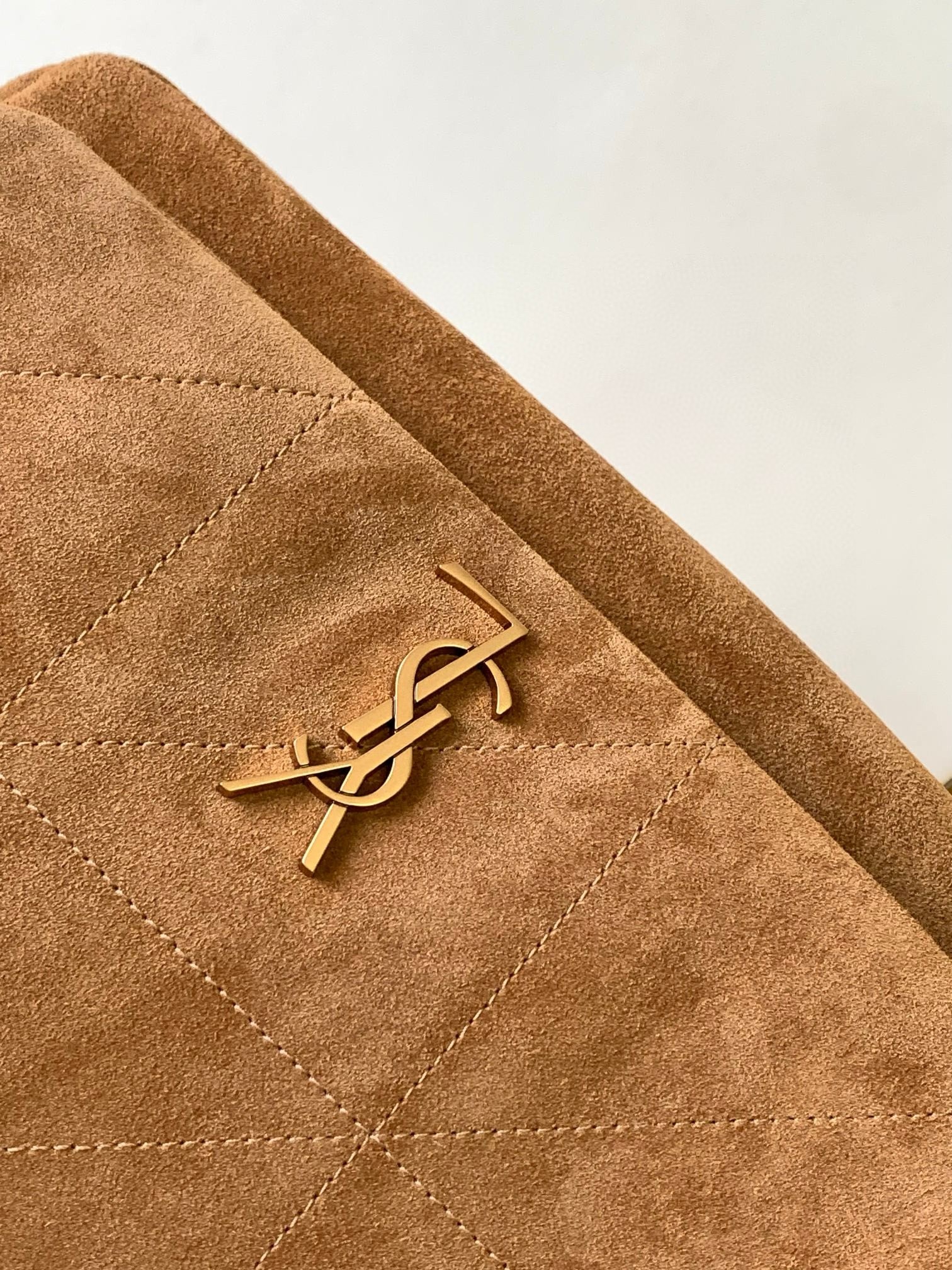 Sa**t Lau*nt jamie 4.3 small bag in brown suede calfskin