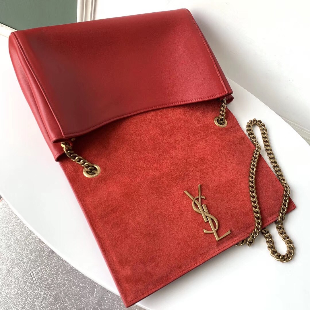 Sa**t Lau*nt kate medium reversible eros red bag
