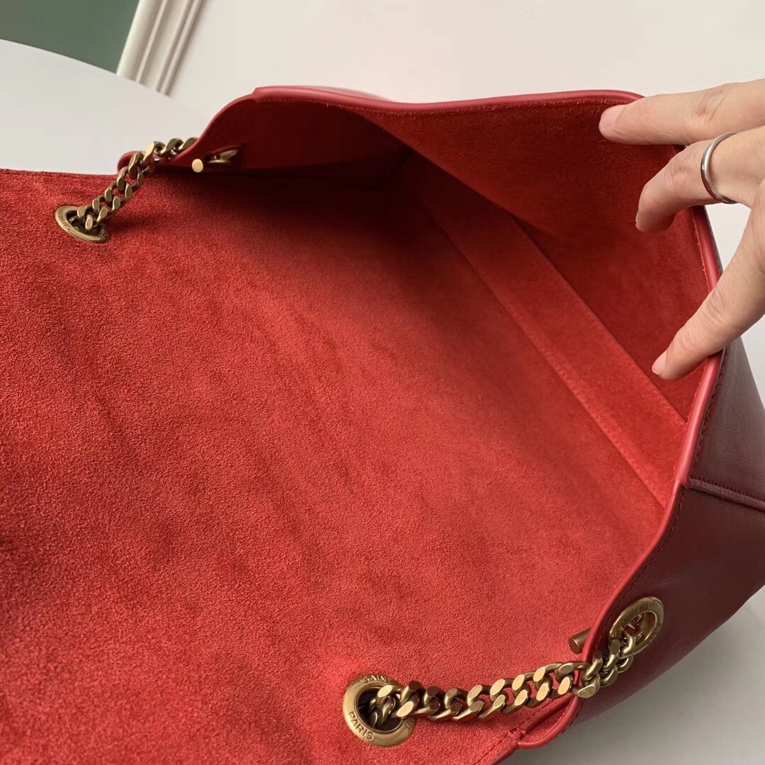 Sa**t Lau*nt kate medium reversible eros red bag
