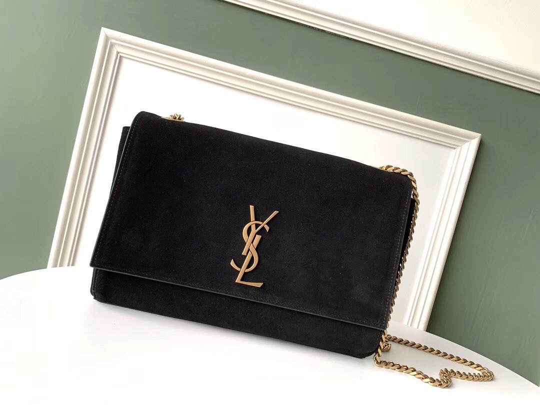 Sa**t Lau*nt kate medium reversible black bag