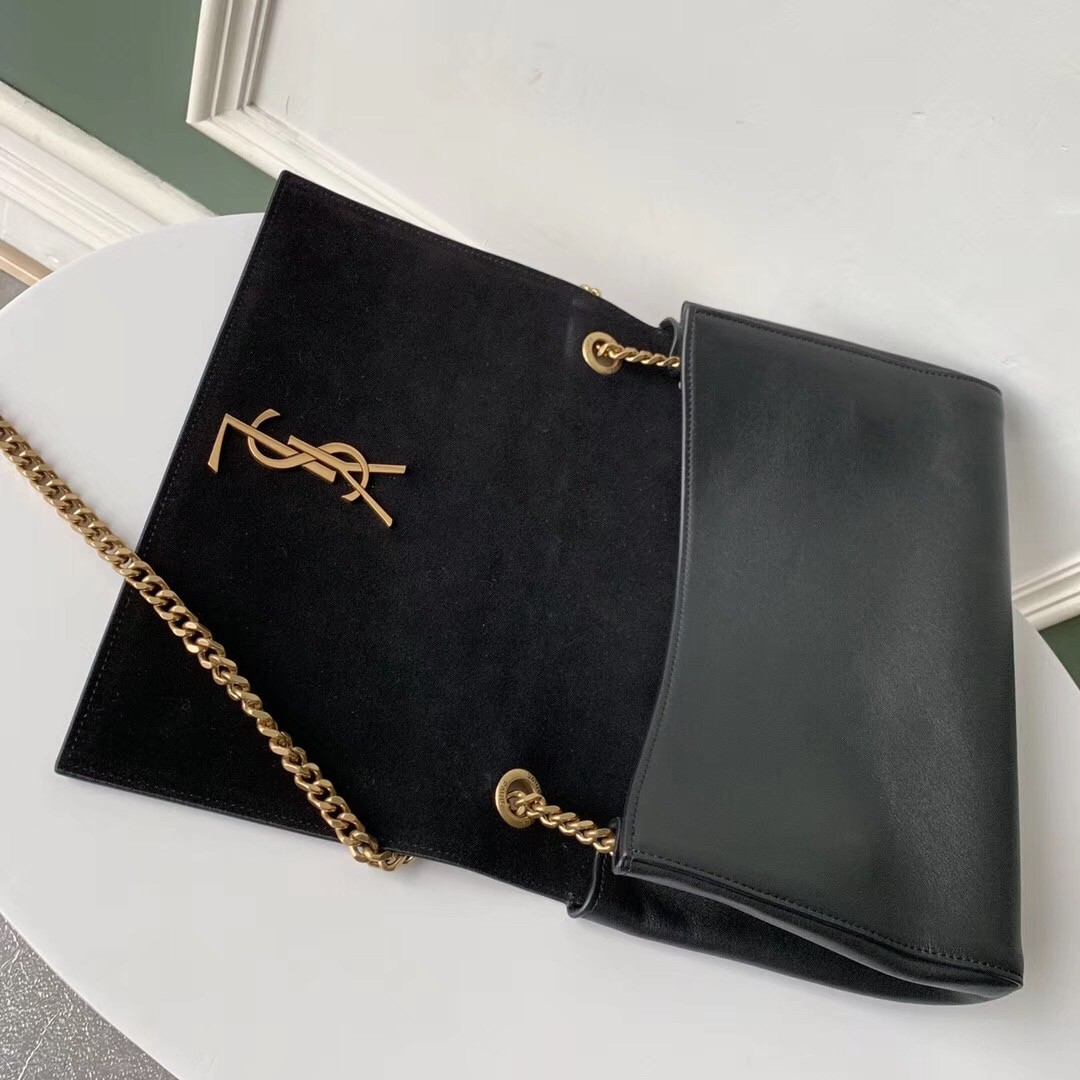 Sa**t Lau*nt kate medium reversible black bag