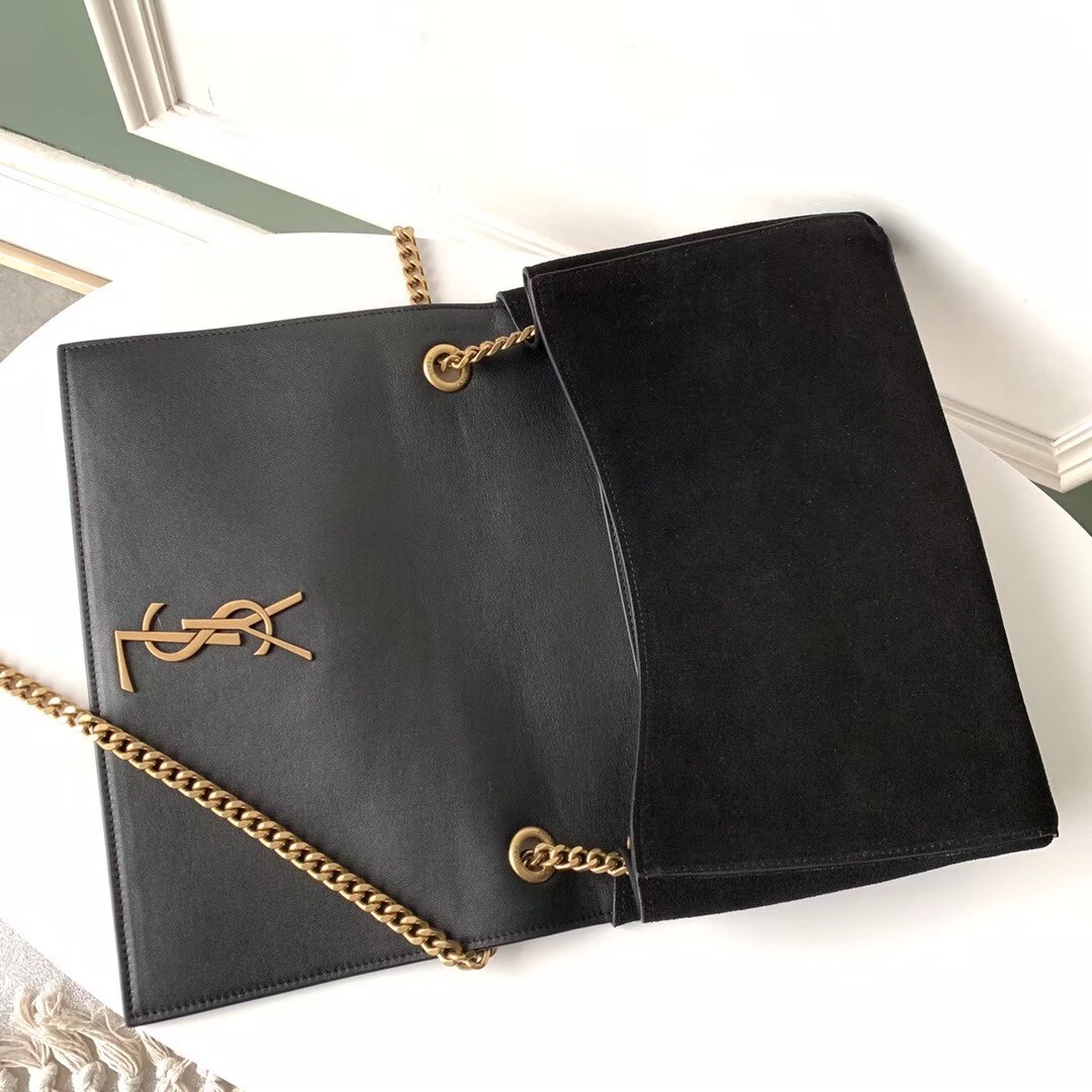 Sa**t Lau*nt kate medium reversible black bag