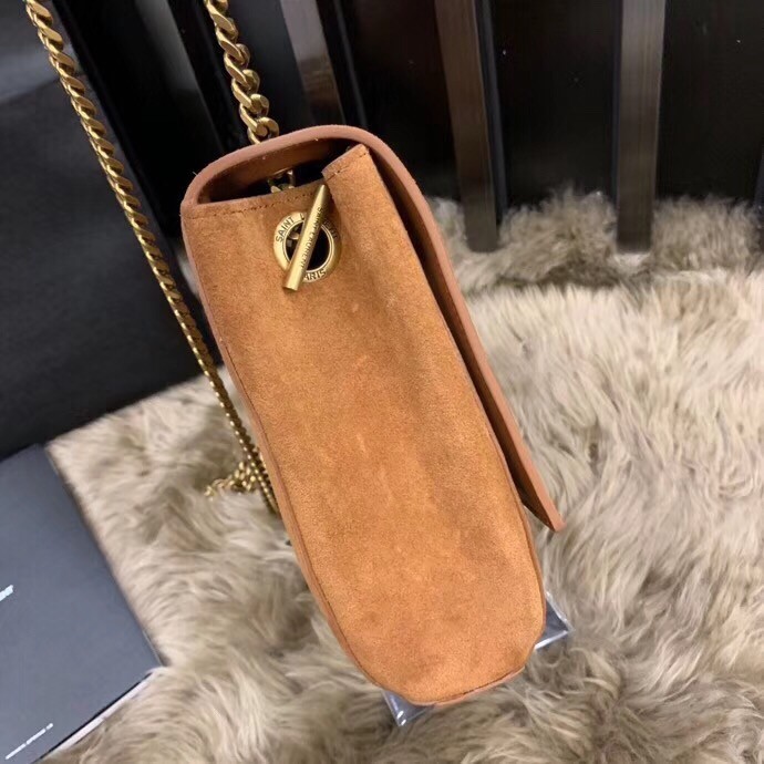 Sa**t Lau*nt kate medium reversible tan bag