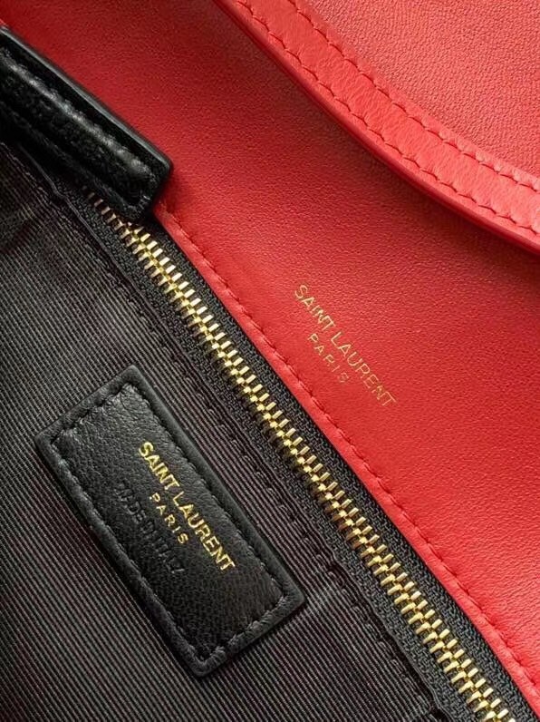 Sa**t Lau*nt kate 99 shoulder bag in red lambskin