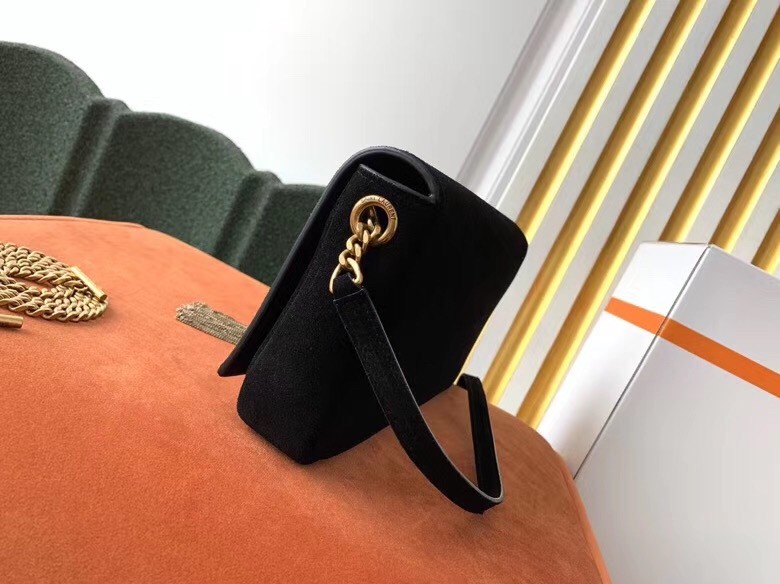 Sa**t Lau*nt kate 99 shoulder bag in black suede