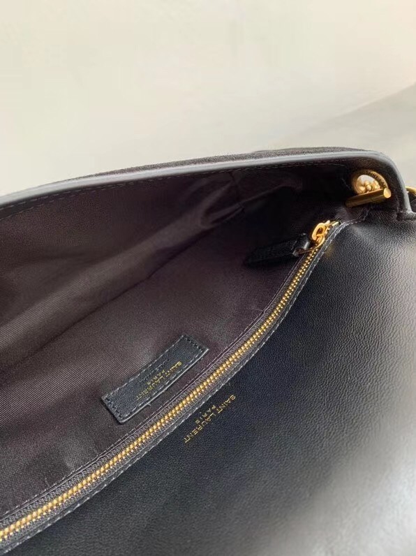 Sa**t Lau*nt kate 99 shoulder bag in black suede