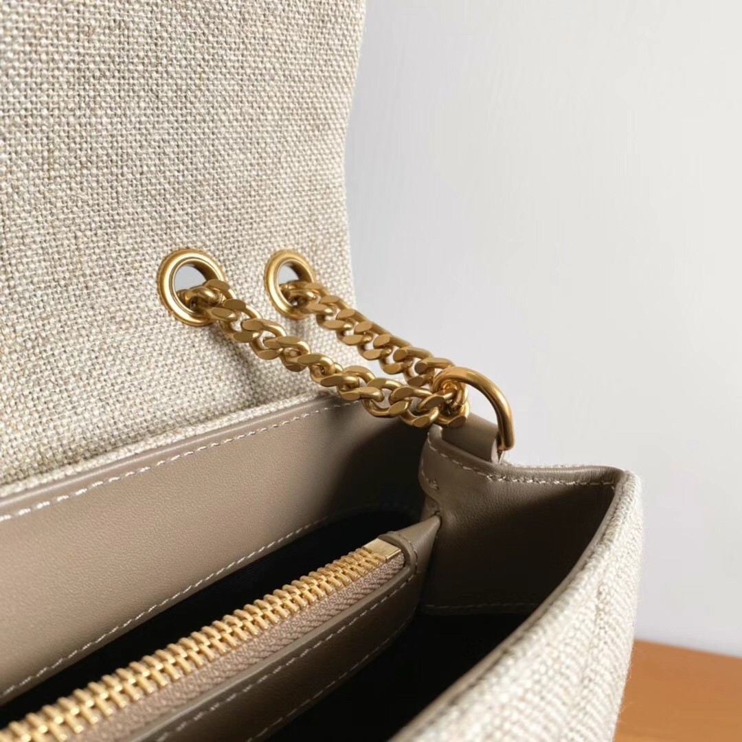 Sa**t Lau*nt loulou small bag in linen canvas