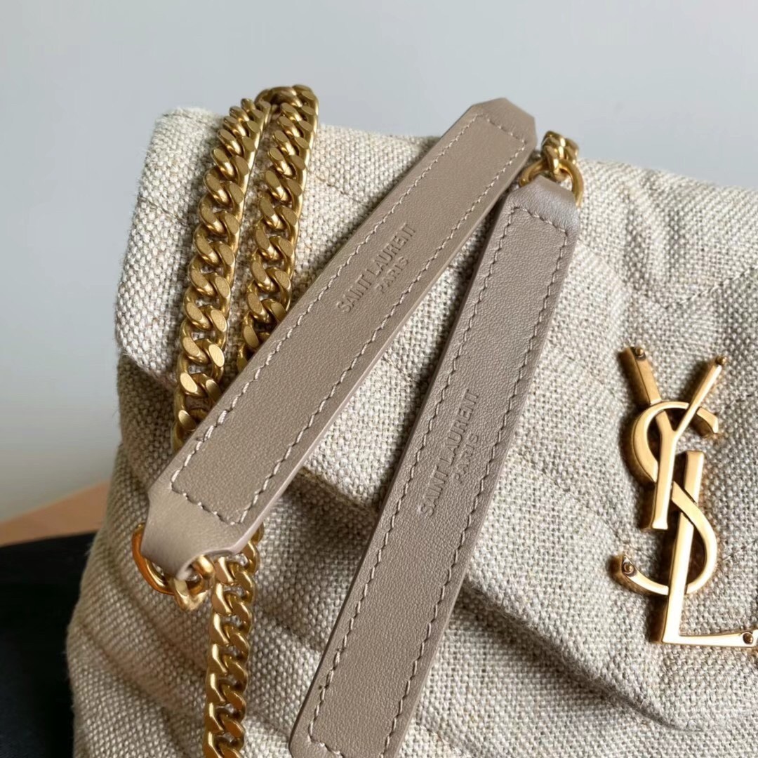 Sa**t Lau*nt loulou small bag in linen canvas