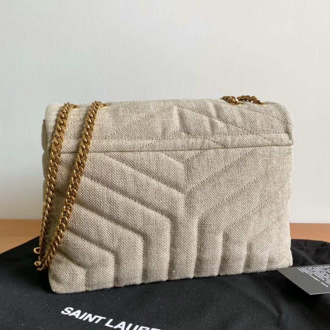 Sa**t Lau*nt loulou small bag in linen canvas