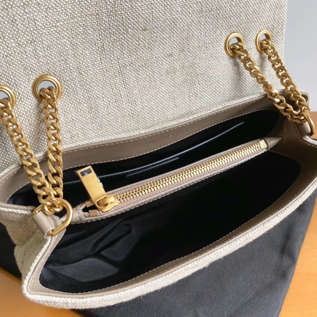 Sa**t Lau*nt loulou small bag in linen canvas