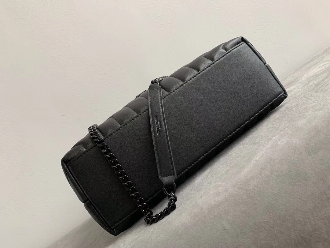 Sa**t Lau*nt so black loulou medium shoulder bag