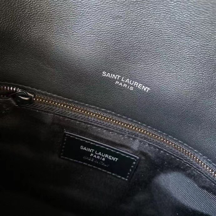 Sa**t Lau*nt so black puffer toy bag in black lambskin