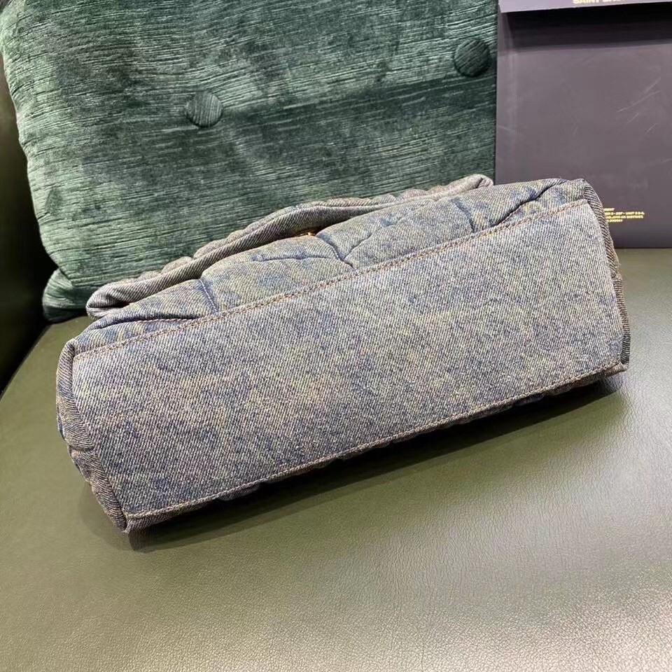 Sa**t Lau*nt loulou small bag in quilted vintage denim