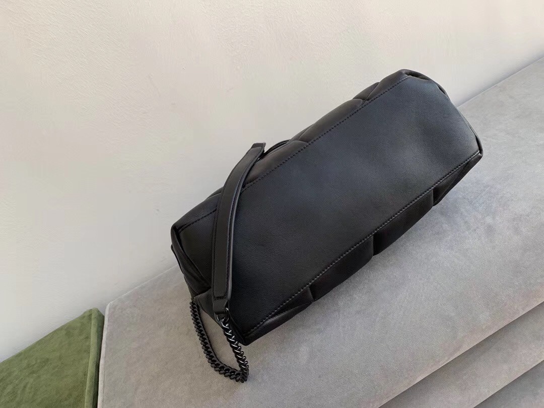 Sa**t Lau*nt so black loulou puffer medium bag