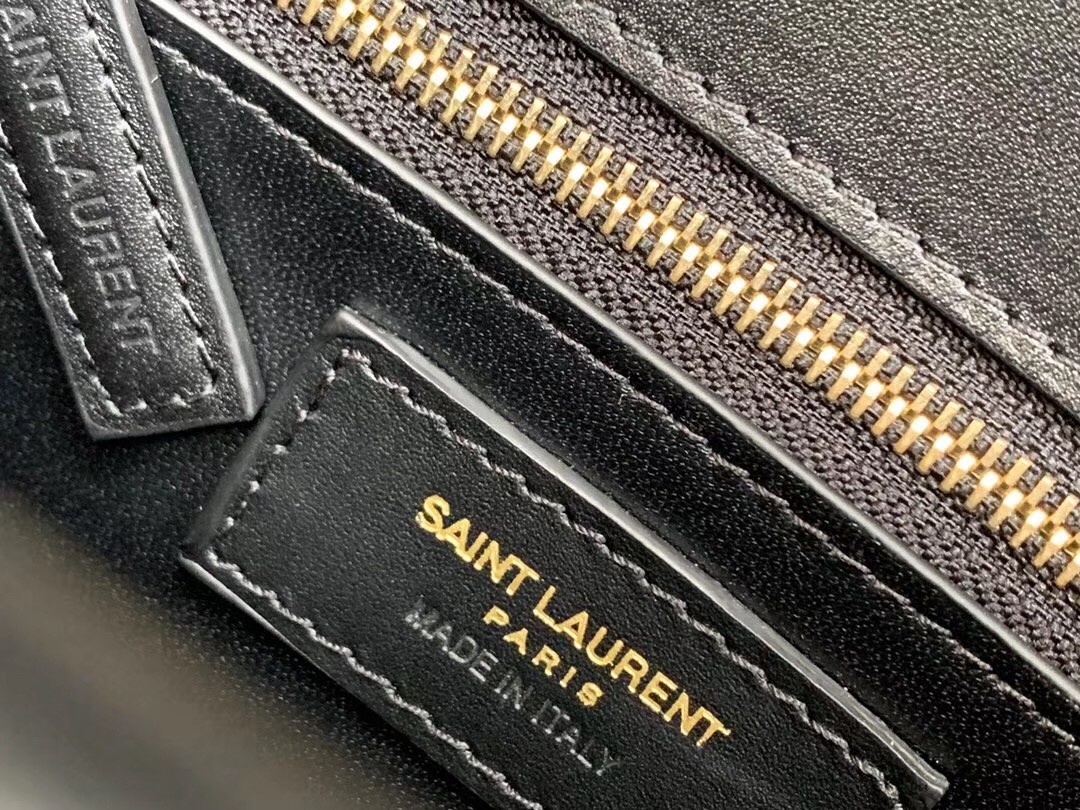 Sa**t Lau*nt margaux satchel bag in black leather