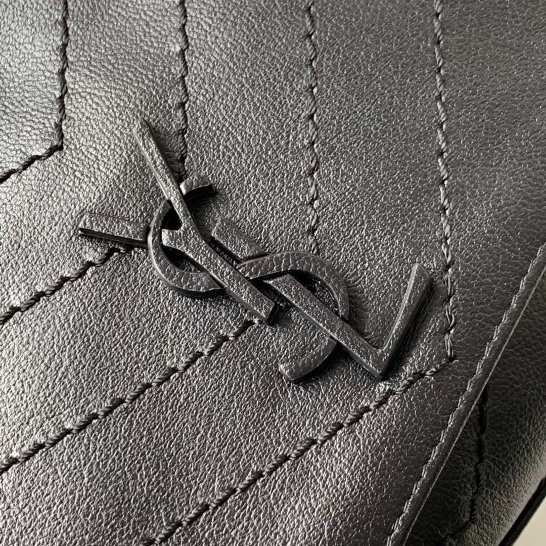 Sa**t Lau*nt nolita small bag in black quilted leather