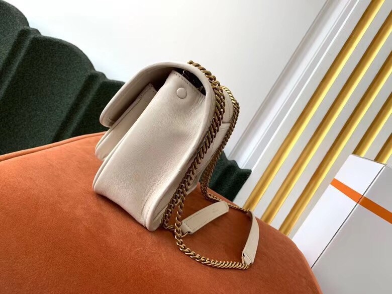 Sa**t Lau*nt niki baby bag in white lambskin