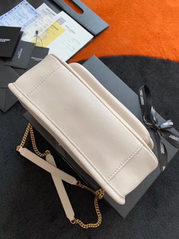 Sa**t Lau*nt niki baby bag in white lambskin