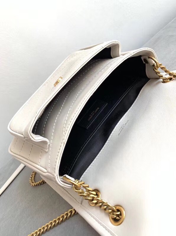 Sa**t Lau*nt niki baby bag in white lambskin