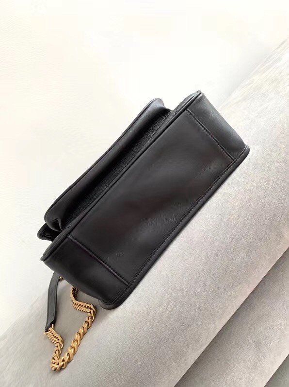 Sa**t Lau*nt medium niki bag in black lambskin