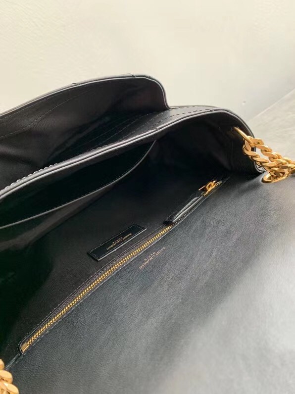 Sa**t Lau*nt medium niki bag in black lambskin