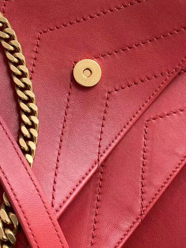Sa**t Lau*nt niki medium bag in red lambskin