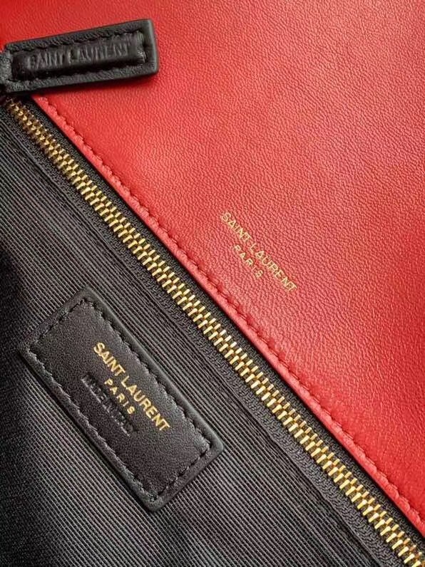 Sa**t Lau*nt niki medium bag in red lambskin