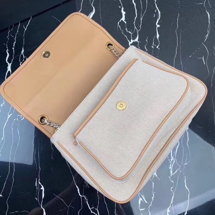 Sa**t Lau*nt medium niki bag in cotton canvas