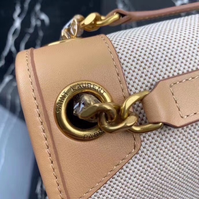 Sa**t Lau*nt medium niki bag in cotton canvas