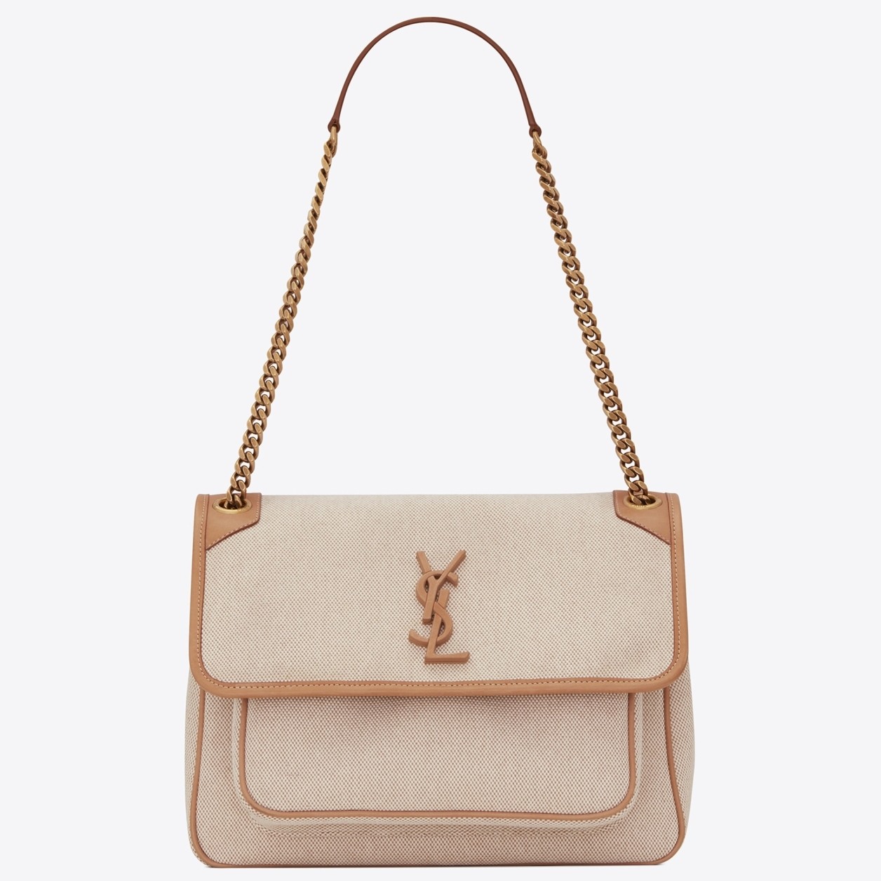 Sa**t Lau*nt medium niki bag in cotton canvas