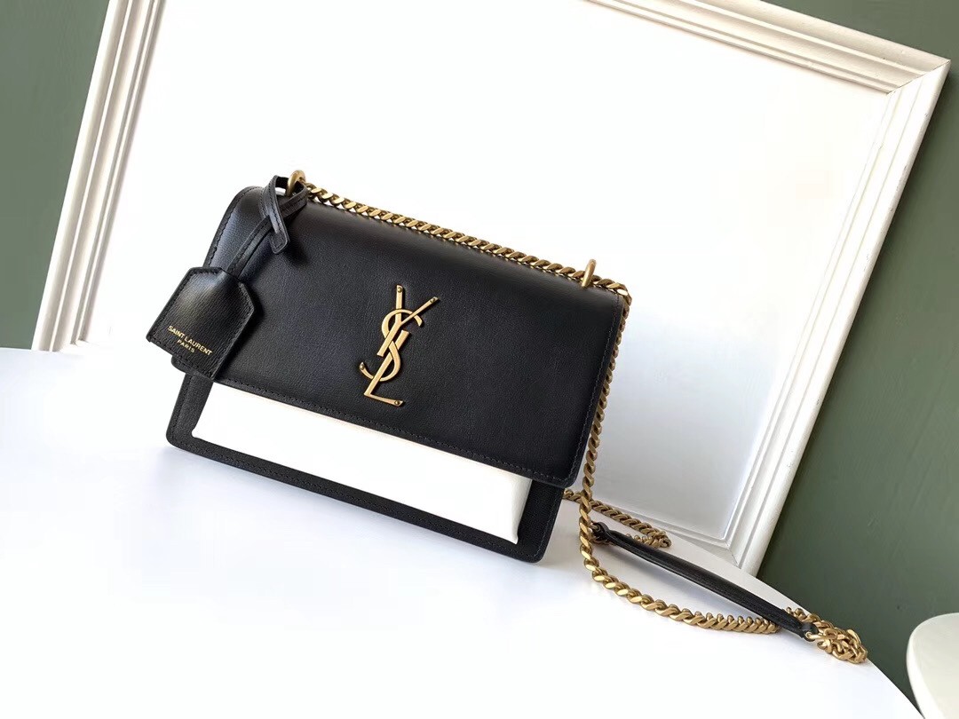 Sa**t Lau*nt bi-color sunset medium calfskin bag