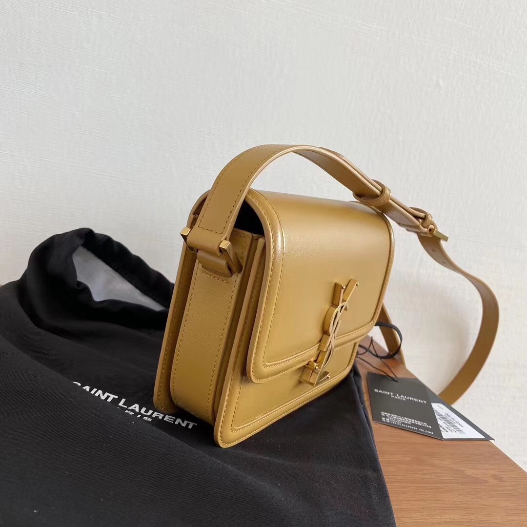 Sa**t Lau*nt solferino small bag in brown calfskin
