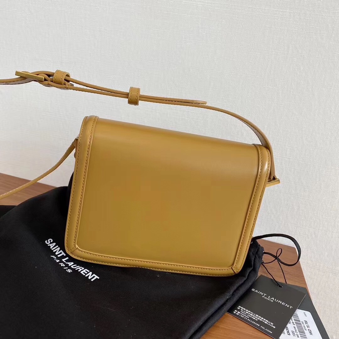 Sa**t Lau*nt solferino small bag in brown calfskin